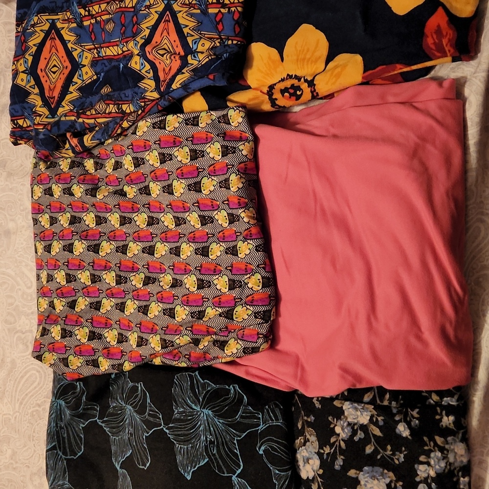 Bundle of LulaRoe Leggings Size TC (6 pairs)